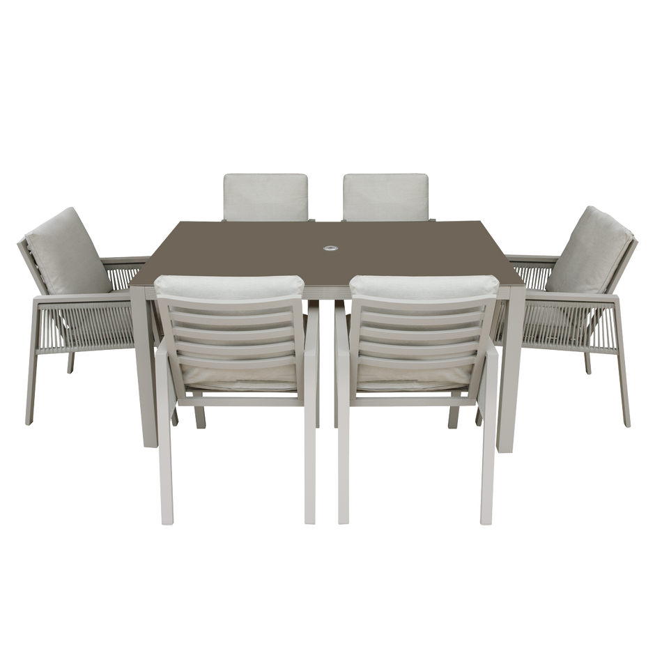 Dellonda DG274  Fusion Outdoor Dining Set 7pc