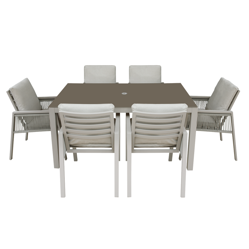 Dellonda DG274  Fusion Outdoor Dining Set 7pc