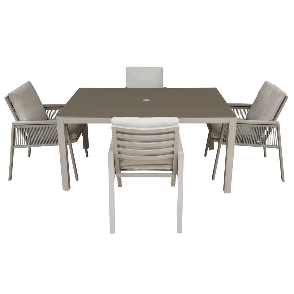 Dellonda DG275  Fusion Outdoor Dining Set 5pc