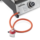 Dellonda DG277  4 Burner Stainless Steel Portable Gas Plancha with Warming Rack 10kW