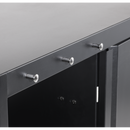 Dellonda DG282  BBQ/Plancha Workstation Trolley with Cupboard, Extension Table & Utensil Hooks, Black