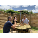 Dellonda DG2  13kW Stainless Steel Commercial Gas Outdoor Garden Patio Heater, Wheels