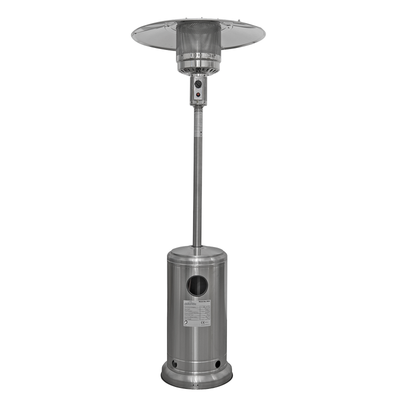 Sealey DG2 Dellonda 13kW Stainless Steel Commercial Gas Outdoor Garden Patio Heater, Wheels