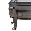 Dellonda DG42  30" Deluxe 2-in-1 Outdoor Fire Pit & Coffee Table Antique Bronze Effect