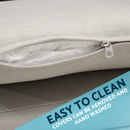 Dellonda DG49  Fusion Garden/Patio Dining Chairs with Armrests 6pc - Light Grey