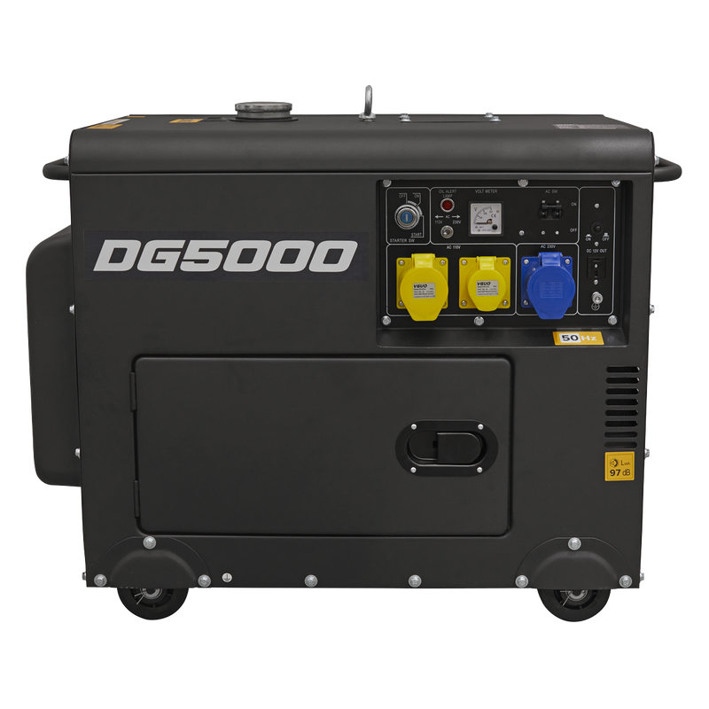 Sealey DG5000 5000W Generator 4-Stroke Engine 110/230V