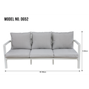 Dellonda DG52  Kyoto Aluminium Outdoor Sofa & Coffee Table Set 4pc