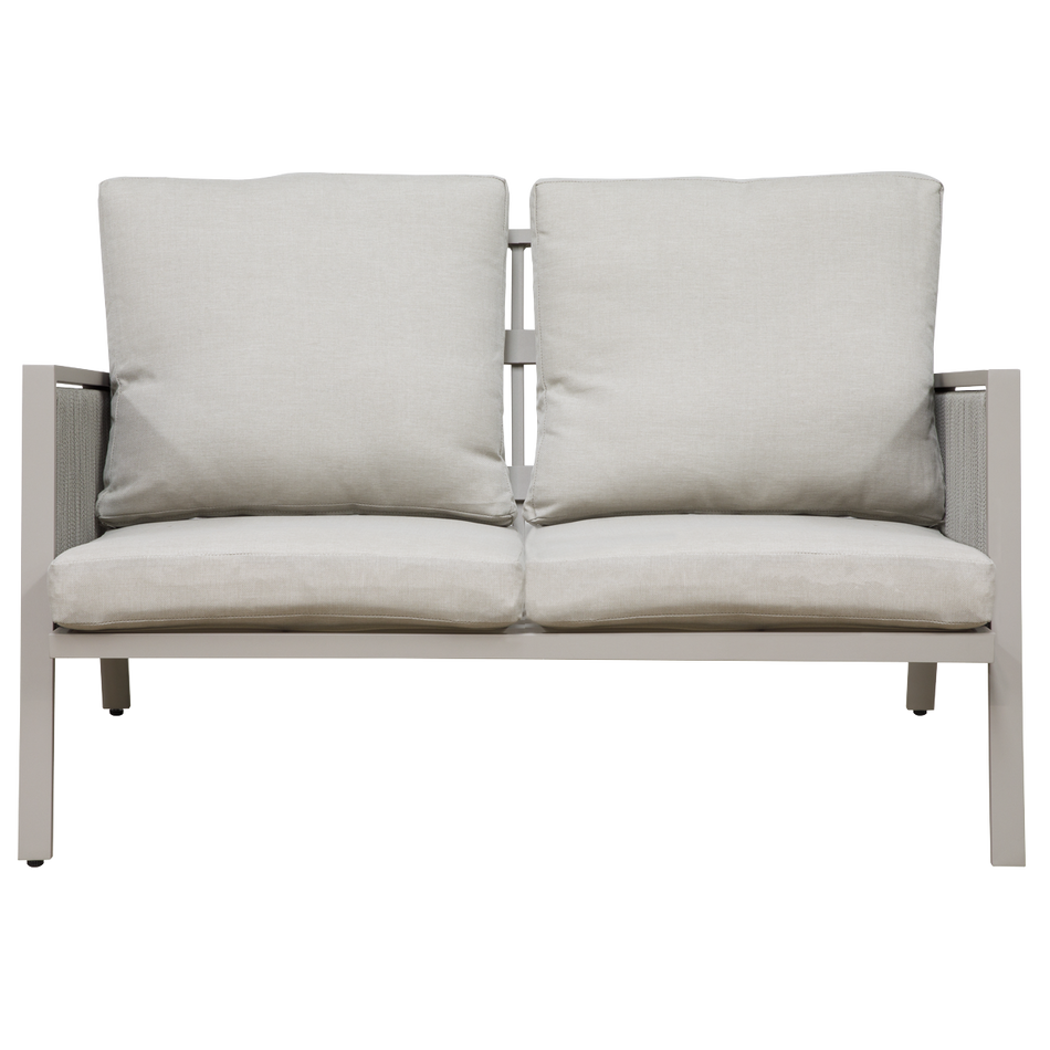 Dellonda DG56  Fusion Aluminium Outdoor Sofa, Arm Chairs & Coffee Table Set 4pc