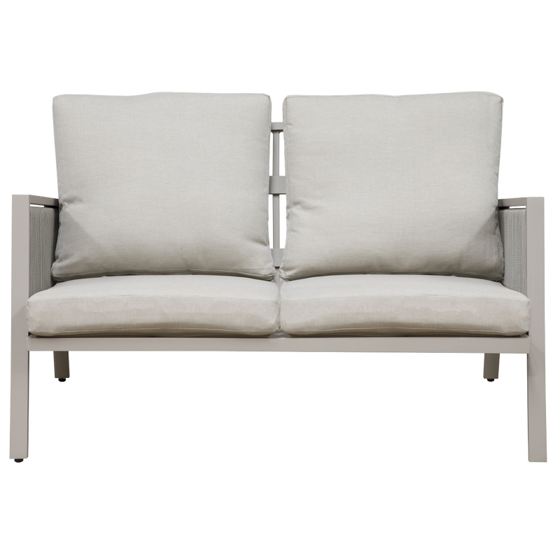 Dellonda DG56  Fusion Aluminium Outdoor Sofa, Arm Chairs & Coffee Table Set 4pc