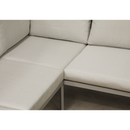 Dellonda DG57  Fusion Aluminium Outdoor Corner Sofa & Coffee Table Set 4pc