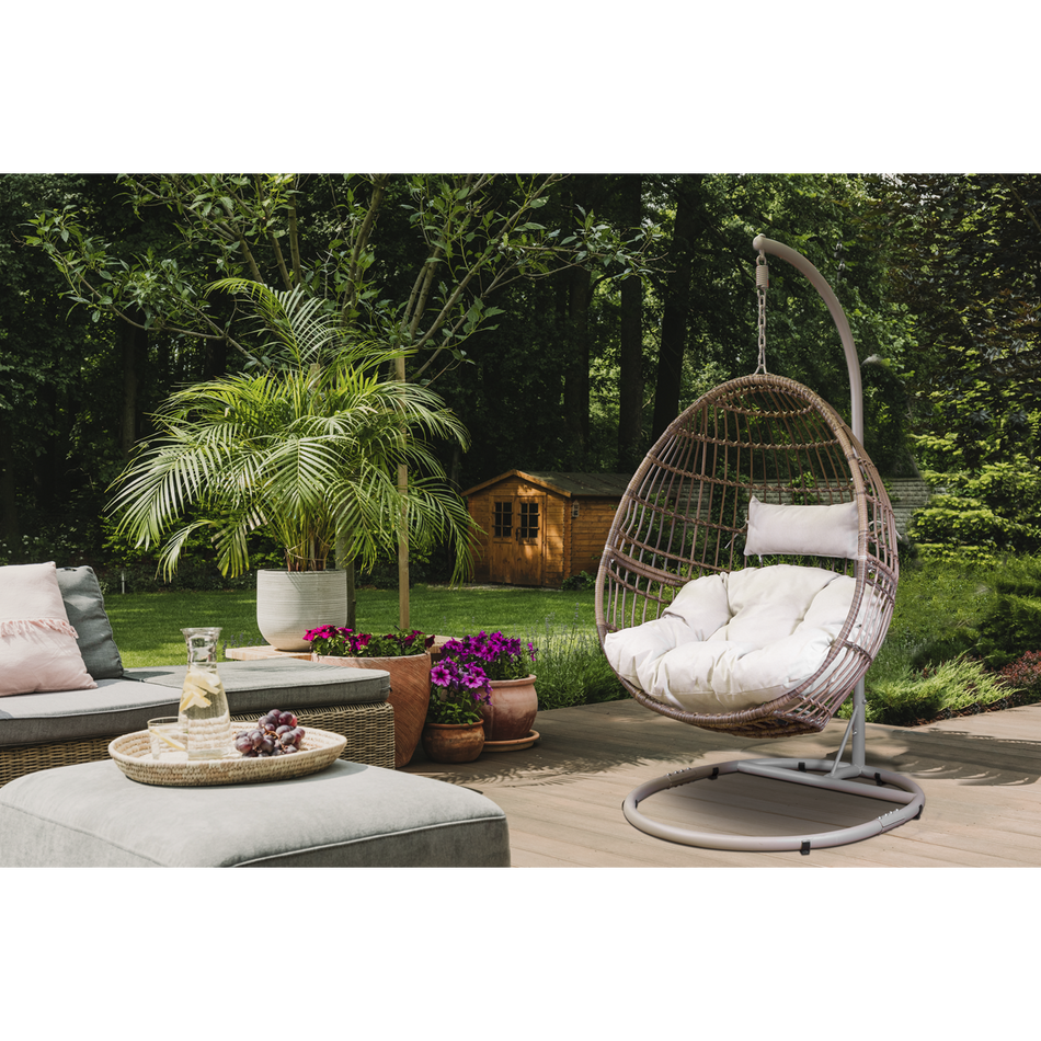 Dellonda DG60  Single Swinging Egg Chair with Cushion