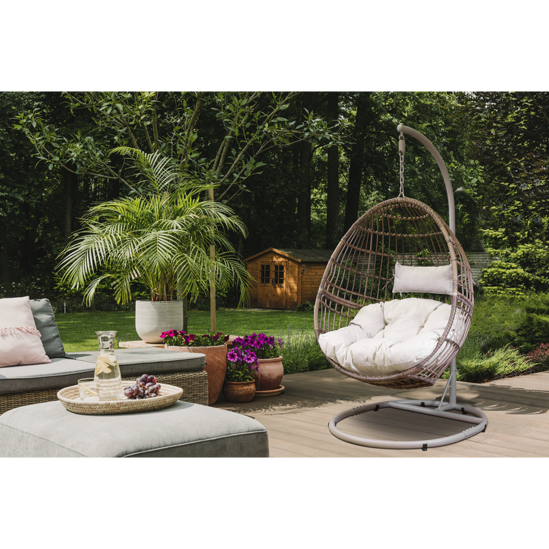 Dellonda DG60  Single Swinging Egg Chair with Cushion