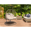 Dellonda DG61  Double Swinging Egg Chair with Cushion