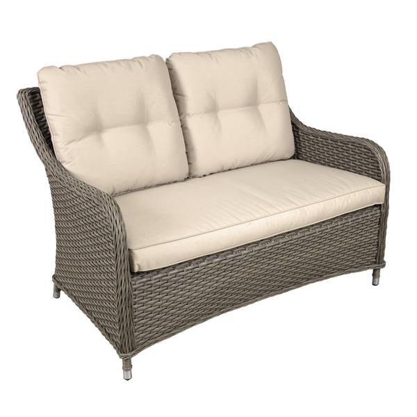 Sealey DG70 Dellonda Chester Rattan Wicker Outdoor 2-Seater Sofa