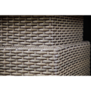 Dellonda DG73  Chester Rattan Wicker Adjustable-Height Outdoor Dining Table