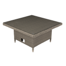 Dellonda DG73  Chester Rattan Wicker Adjustable-Height Outdoor Dining Table