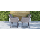 Dellonda DG76  Buxton Rattan Wicker Outdoor Chairs Set 2pc