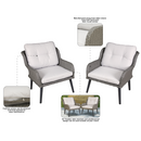 Dellonda DG79  Buxton Rattan Wicker Outdoor Chair Set 2pc