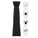 Dellonda DG7  Pyramid Gas Tower Patio Heater Water-Resistant Cover 2280 x 470mm, Black