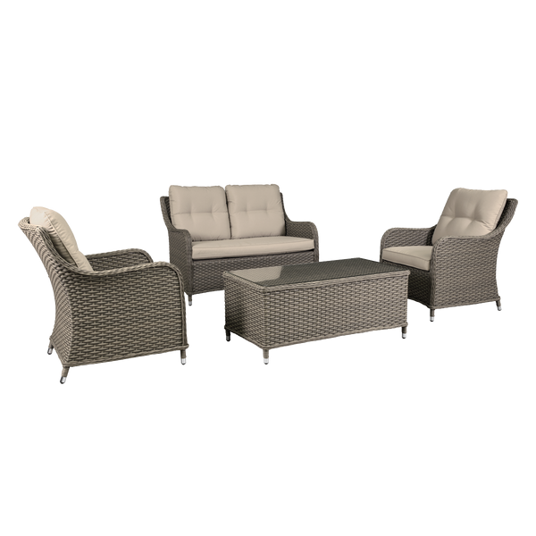 Sealey DG87 Dellonda Chester Rattan Wicker Outdoor Lounge Set 4pc