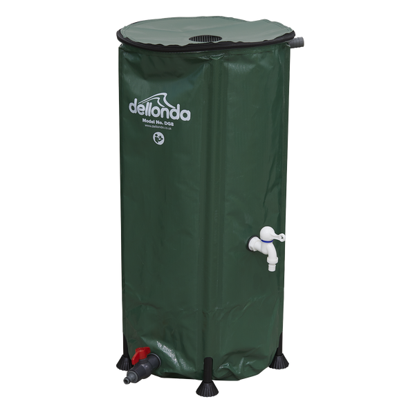 Sealey DG8 Dellonda Collapsible PVC Garden Water Butt with Zipped Lid & Drain Tap 100L