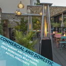Dellonda DG98  Pyramid Gas Outdoor Garden Patio Heater 13kW Commercial & Home Use
