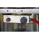 Dellonda DG99  13kW Pyramid Gas Patio Heater 13kW Commercial/Garden Use - Stainless Steel