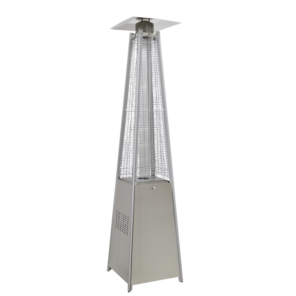 Sealey DG99 Dellonda 13kW Pyramid Gas Patio Heater 13kW Commercial/Garden Use - Stainless Steel