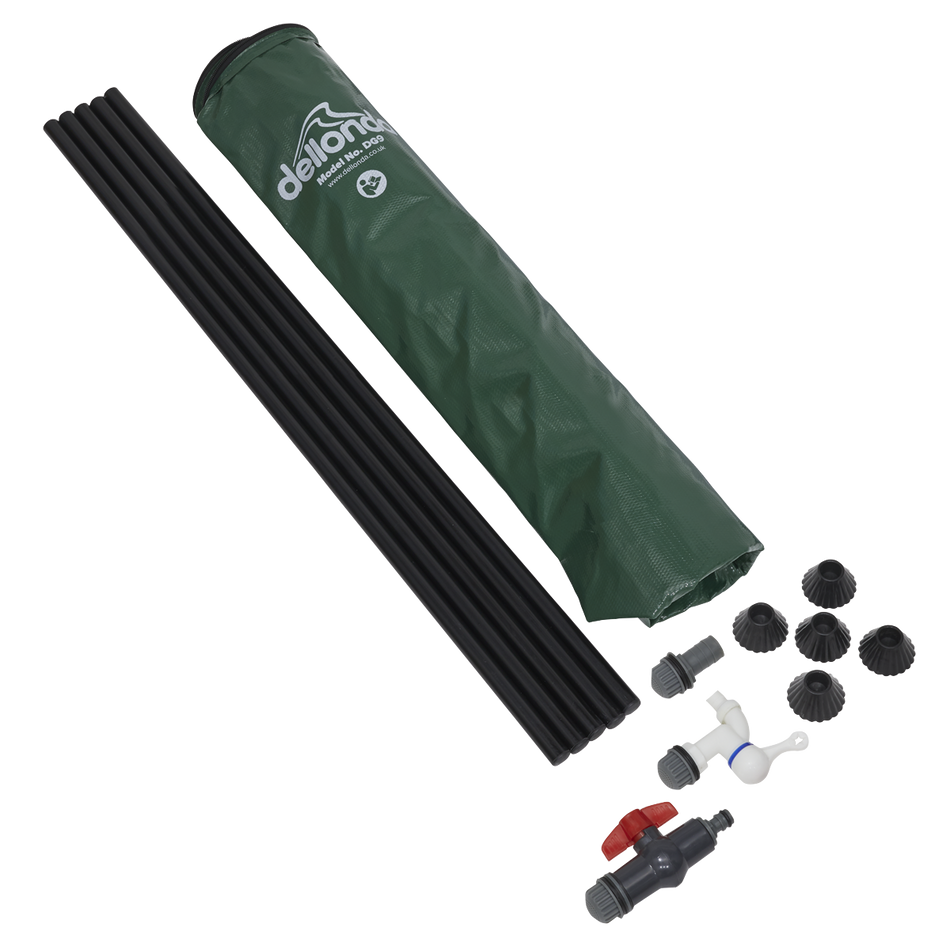 Dellonda DG9  Collapsible PVC Garden Water Butt with Zipped Lid & Drain Tap 250L