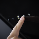 Baridi DH105  Angled Chimney Cooker Hood with Touch Controls & Carbon Filters 60cm - Black Glass