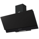 Baridi DH106  Angled Chimney Cooker Hood with Carbon Filters & LED Lamp 90cm, Energy Class A - Black Glass