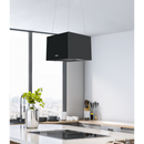 Baridi DH109  Square Island Cooker Hood 40cm - Black