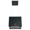 Baridi DH109  Square Island Cooker Hood 40cm - Black