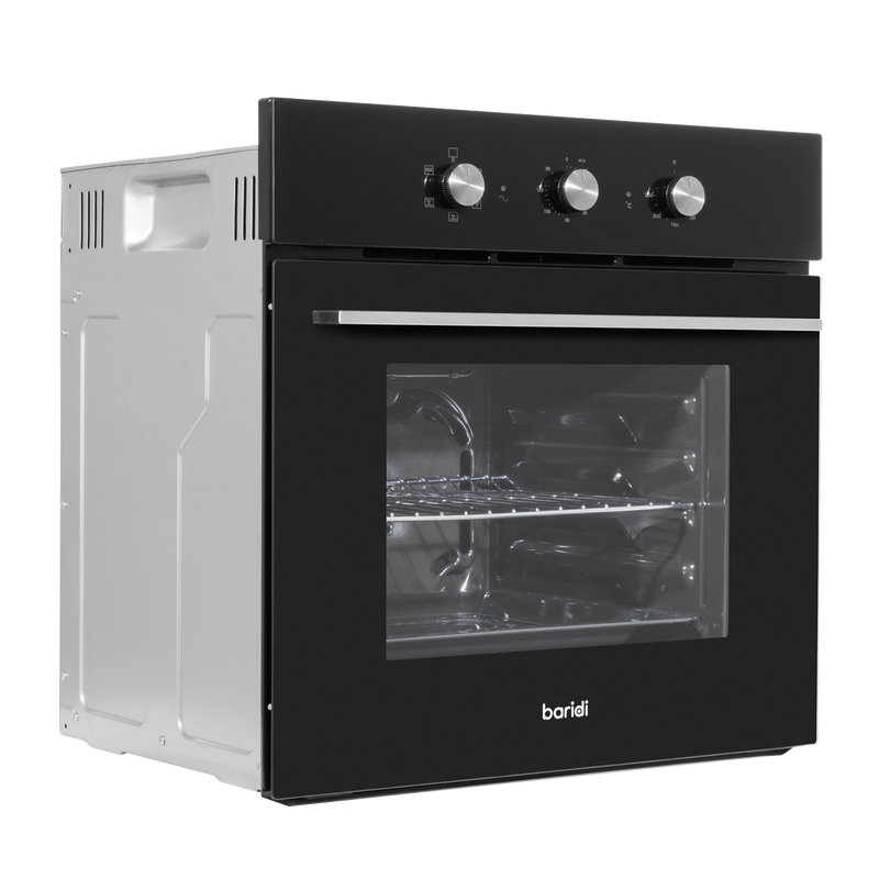 Baridi DH110  Built-In 5-Function Fan Assisted Oven with Timer 60cm, 55L Capacity - Black