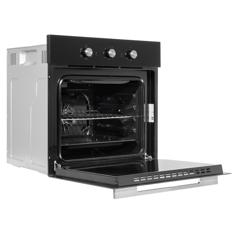 Baridi DH110  Built-In 5-Function Fan Assisted Oven with Timer 60cm, 55L Capacity - Black