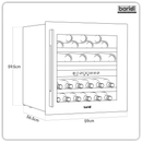 Baridi DH117  36 Bottle Wine Fridge & Cooler 60cm