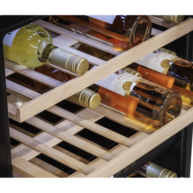 Baridi DH118  57 Bottle Dual Zone Wine Fridge & Cooler 60cm