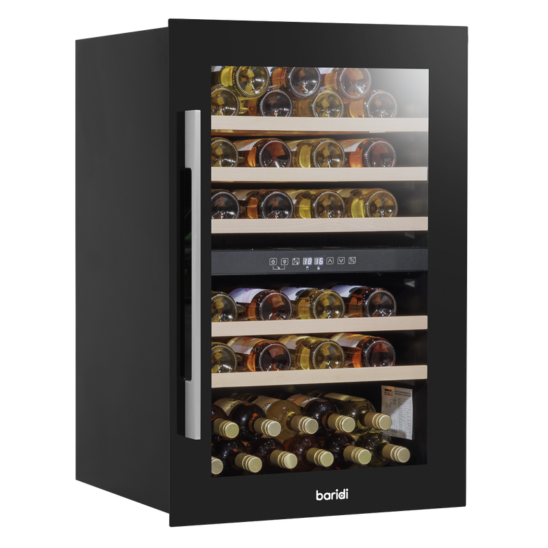 Baridi DH118  57 Bottle Dual Zone Wine Fridge & Cooler 60cm