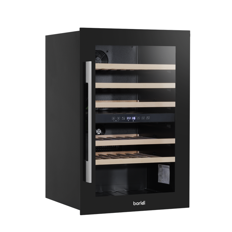 Baridi DH118  57 Bottle Dual Zone Wine Fridge & Cooler 60cm