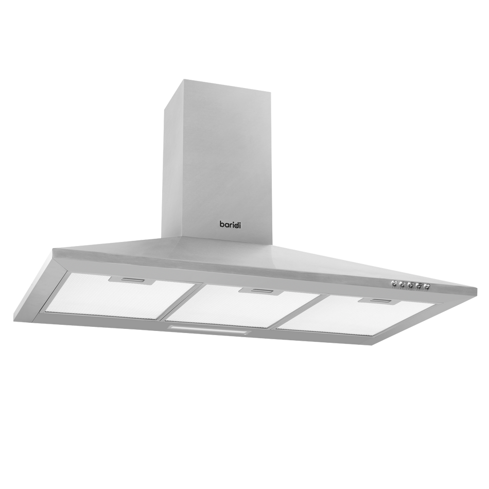 Baridi DH127  Cooker Hood with Carbon Filters 90cm - Stainless Steel