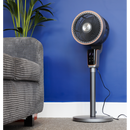 Baridi DH141  Pedestal Fan with Remote Control & 12hr Timer 12" - Grey