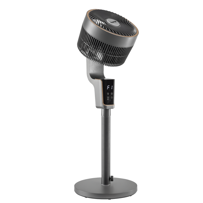 Baridi DH141  Pedestal Fan with Remote Control & 12hr Timer 12" - Grey