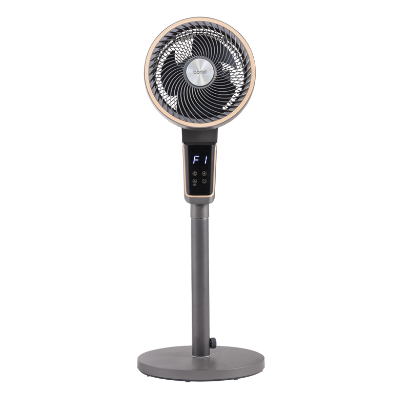 Baridi DH141  Pedestal Fan with Remote Control & 12hr Timer 12" - Grey