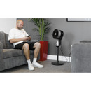 Baridi DH142  Pedestal Fan with Manual Control 10" - Grey