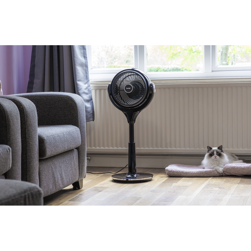 Baridi DH143  Pedestal Fan with Remote Control 10" - Black