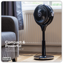 Baridi DH143  Pedestal Fan with Remote Control 10" - Black