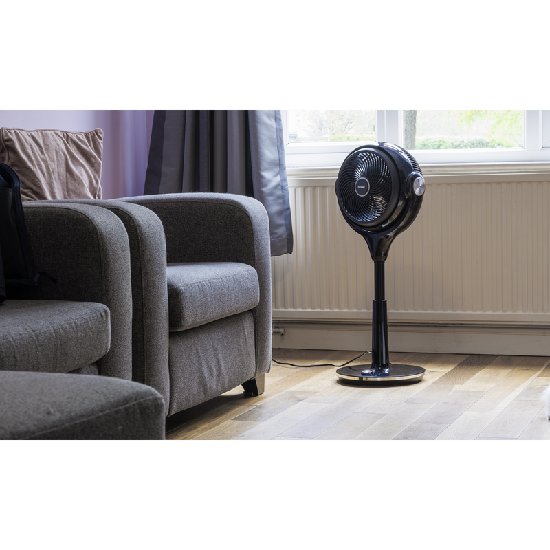 Baridi DH143  Pedestal Fan with Remote Control 10" - Black