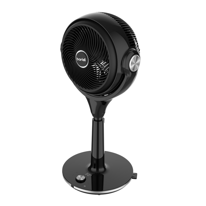 Baridi DH143  Pedestal Fan with Remote Control 10" - Black