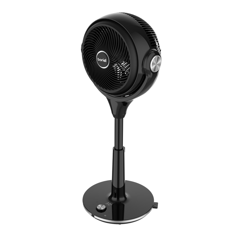 Baridi DH143  Pedestal Fan with Remote Control 10" - Black