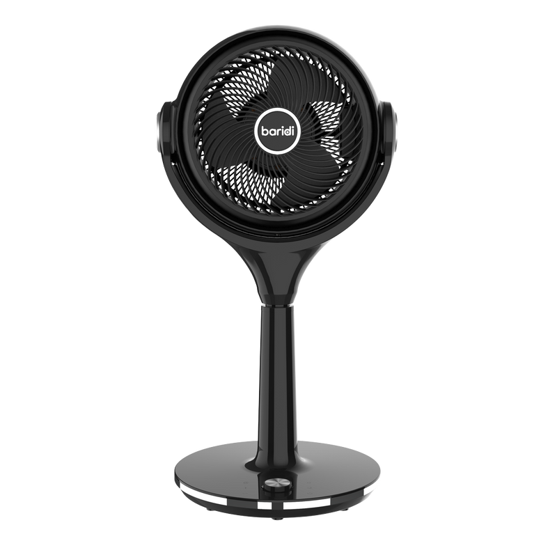 Baridi DH143  Pedestal Fan with Remote Control 10" - Black